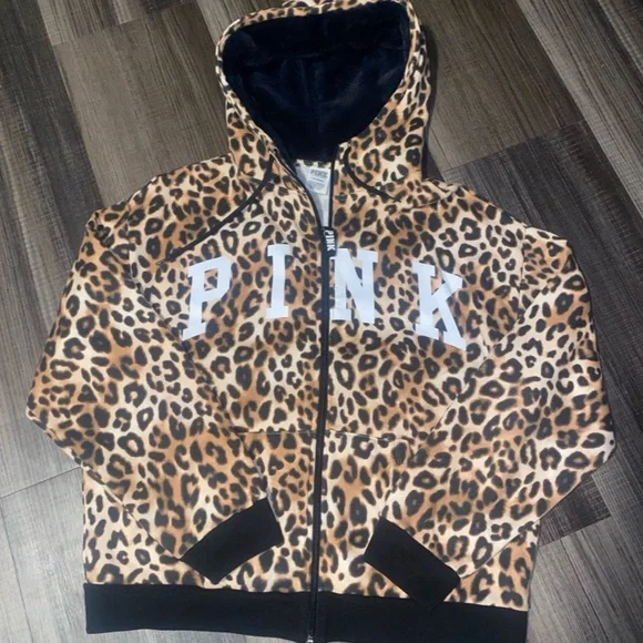 Victoria’s Secret cheetah print hoodie - Picture 2 of 9